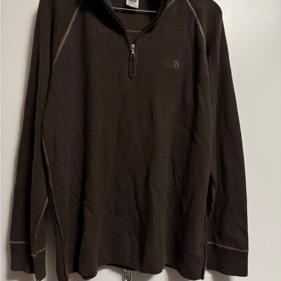 Brown The North Face Zip Up Size Xl - Picture 3 of 4